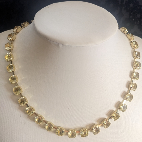 57.75 Total Carats Genuine Citrine Lemon Necklace & Earrings in 14k Gold Plated - Picture 4 of 8